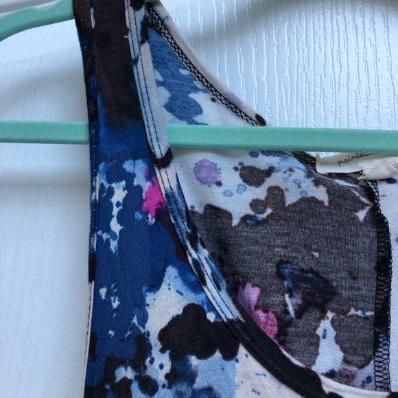 Painted Threads High-Lo Floral Top With Open Back - Picture 6 of 11